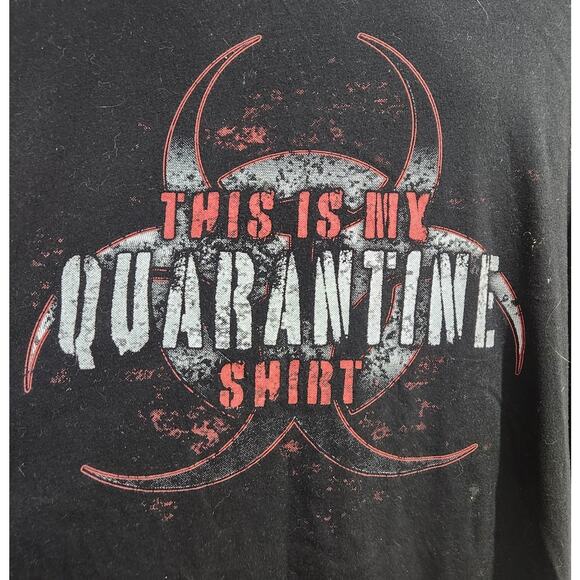 Grunt Style Black Red This Is My Quarantine Shirt Graphic Shirt XXXL Lightweight - Picture 1 of 5